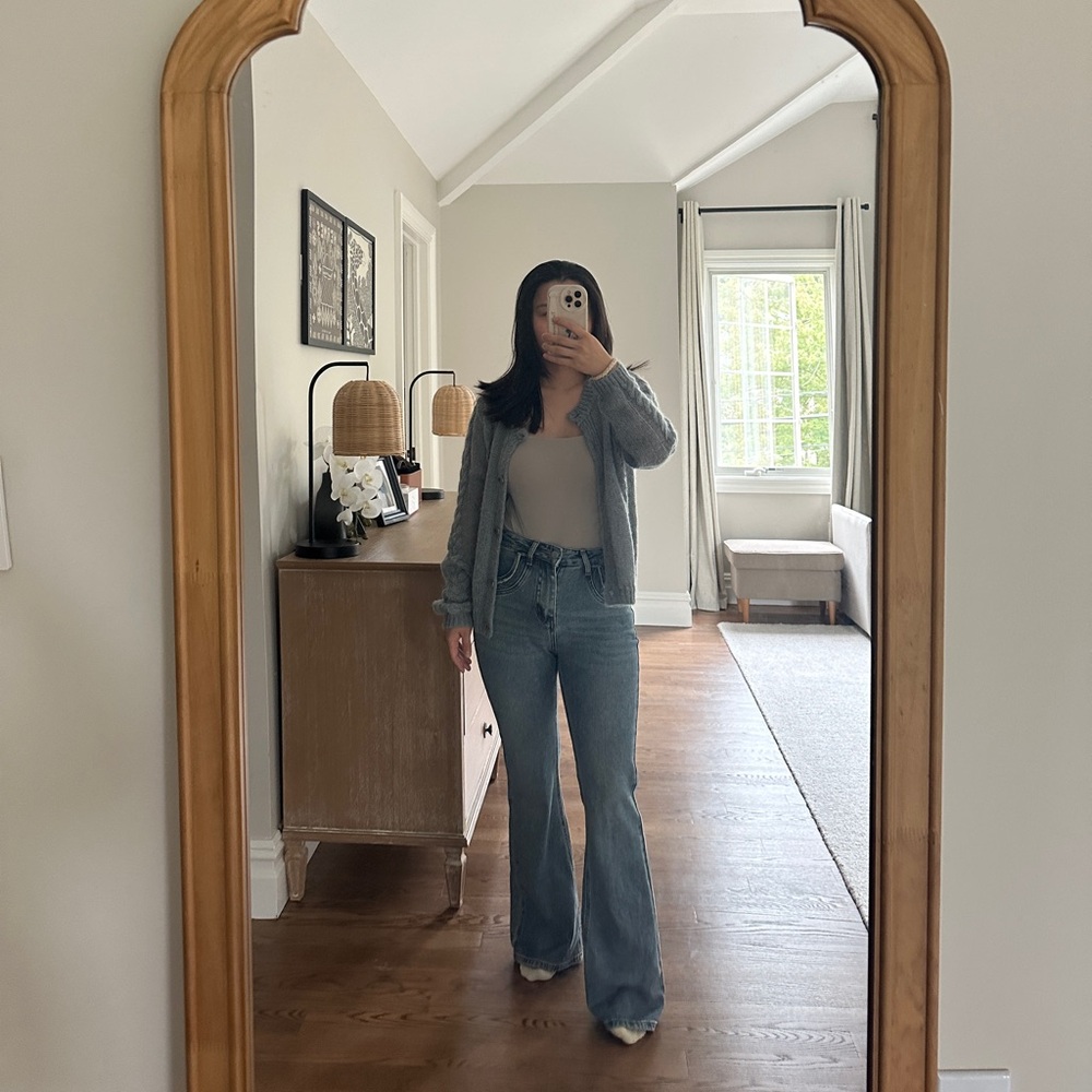 Light blue cardigan